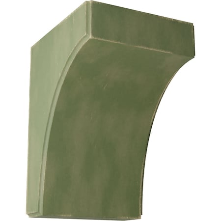 Ekena Millwork 5 1/4"W x 6"D x 8"H Clarksville Wood Vintage Decor Bracket, Restoration Green BKTWD05X06X08CVGR